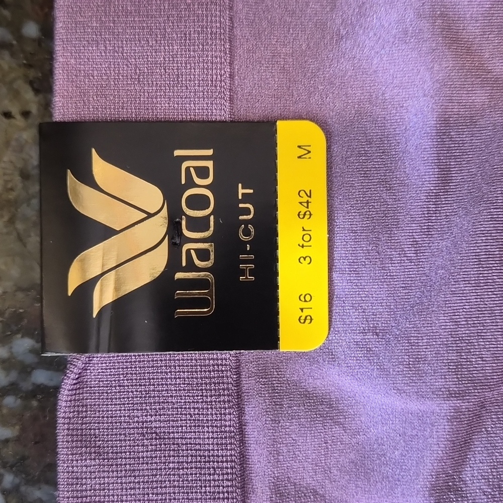 Wacoal Hi-Cut Purple Panties Underware M  New NWT - Picture 2 of 4
